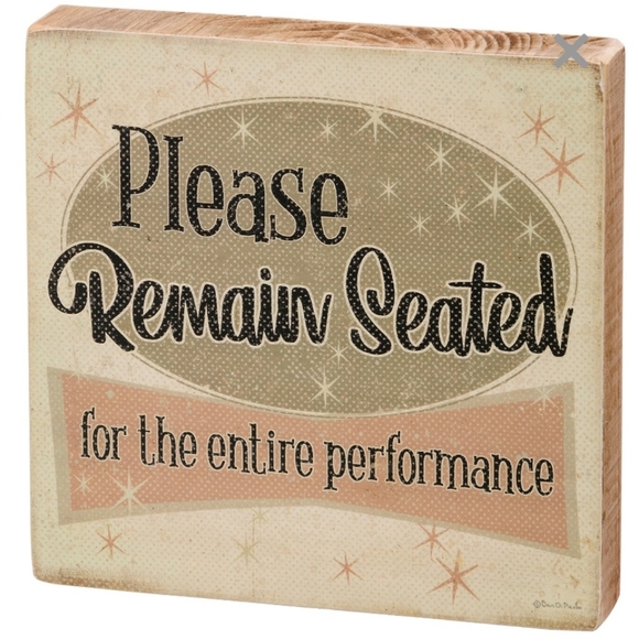 Primitives By Kathy Vintage Look Block Sign Set - Bathroom Decor - Picture 2 of 4